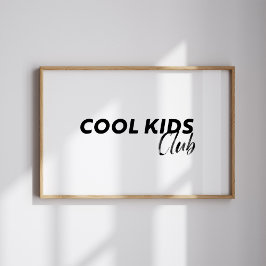 Klubb för coola av vattenfärgsfärg vintage poster