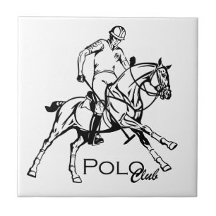 klubb för ekvestriansk polo-sport kakelplatta