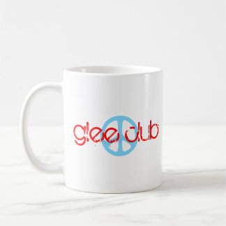 Klubb för fredkärlekGlee [den Retro vitCafemuggen] Kaffemugg