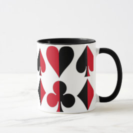 Klubb för hjärtaspadediamant mugg