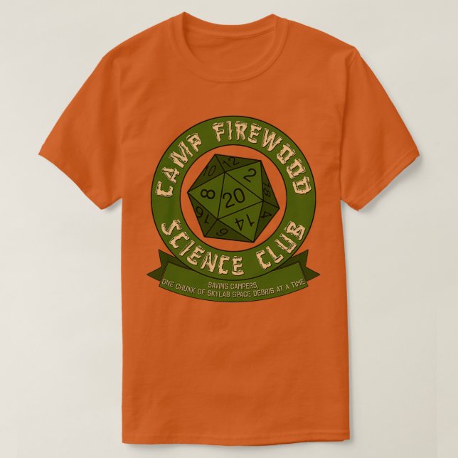 Klubb för kamp-Firewood Science  T Shirt (Design framsida)
