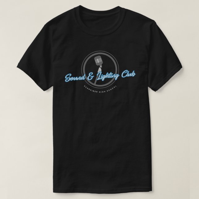 Klubb för ljud och ljussättning -  1 t shirt (Design framsida)