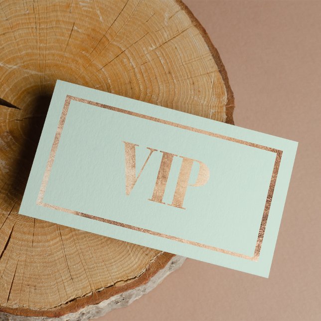 Klubb för Mint grönt-folie för VIP-kort för guld Visitkort (Mint green rose gold foil VIP card club member)