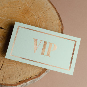 klubb för Mint grönt-folie-VIP-kort för guld Visitkort