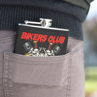 klubb för motocykel fickplunta