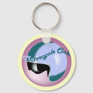 klubb för motorcykel i vintage nyckelring