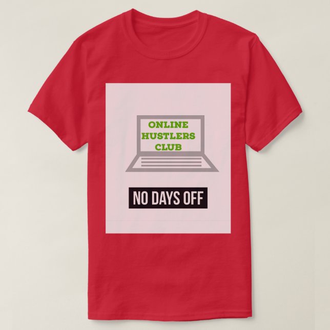 klubb för online t shirt (Design framsida)
