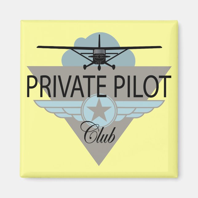 Klubb för privat pilot magnet (Framsidan)