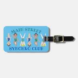 Klubb för synkroniserad swimming Simma Team Bassän Bagagebricka