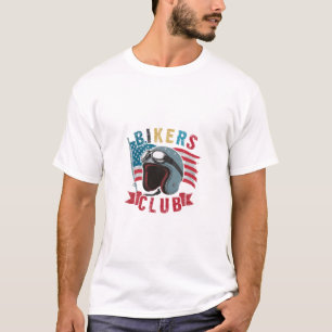 KLUBB för USA-Biker T Shirt