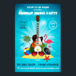 Klubb/företagsreklam för sommarfest poster<br><div class="desc">Personlig Summer Cocktail Party Advertisement poster mångsidig för alla typer av klubbar/föreningar eller organisationer.</div>