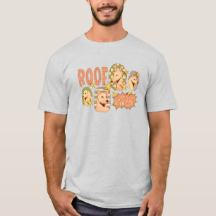 Klubb/Hund för tak T Shirt