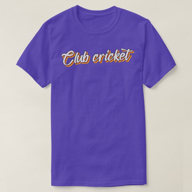 Klubb-kricket2 T Shirt (Design framsida)