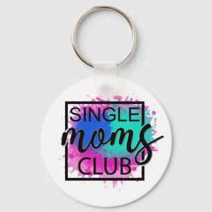 Klubb med en mammor, färgstark humoristisk nyckelk nyckelring