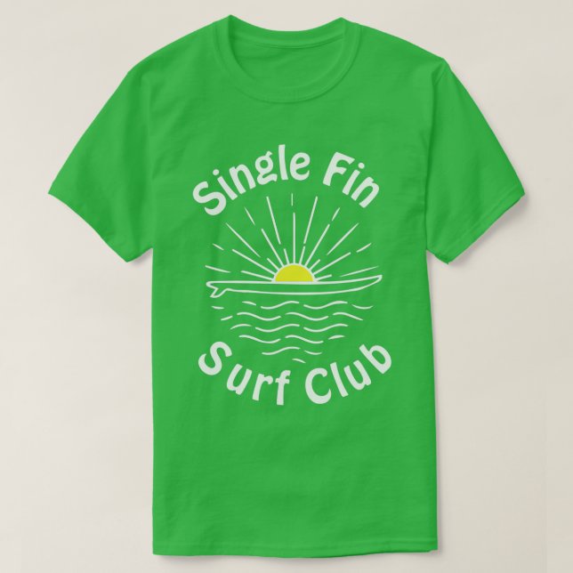 Klubb med enkel FIN-surfa T Shirt (Design framsida)