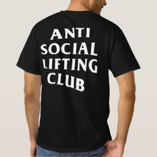 Klubb mot Social-lyft (framsida + baksida) T Shirt