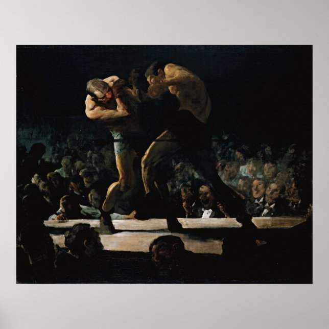 Klubb Natt av George Bellows Poster (Framsidan)
