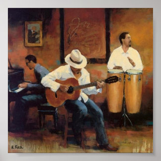 Klubb Orchesta a l'huile Poster