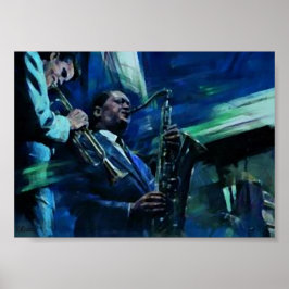 Klubb Orchestra á l'huile Poster