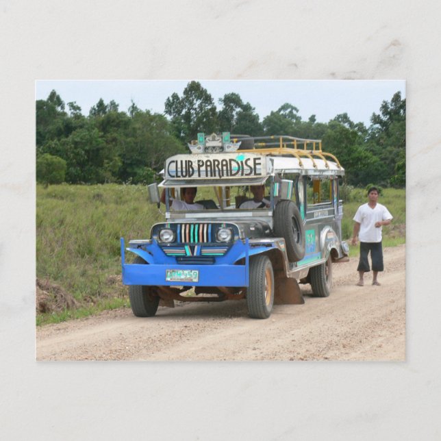 Klubb Paradise Jeepney Vykort (Framsida)