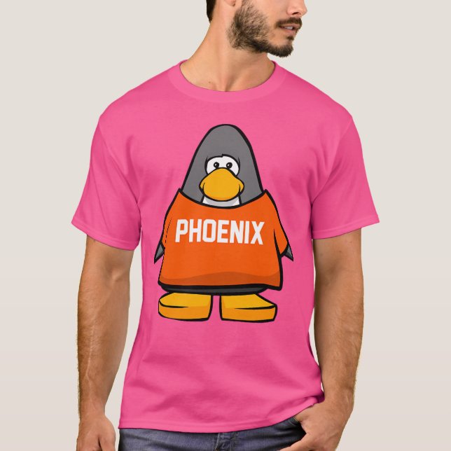 Klubb Penguin - Phoenix Sol Basketball Funny T Shirt (Framsida)