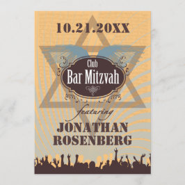 Klubb Pub Mitzvah Inbjudningar