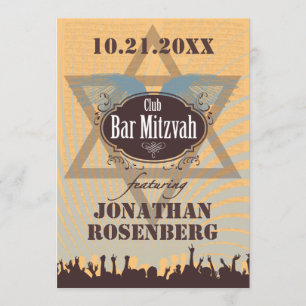 Klubb Pub Mitzvah Inbjudningar