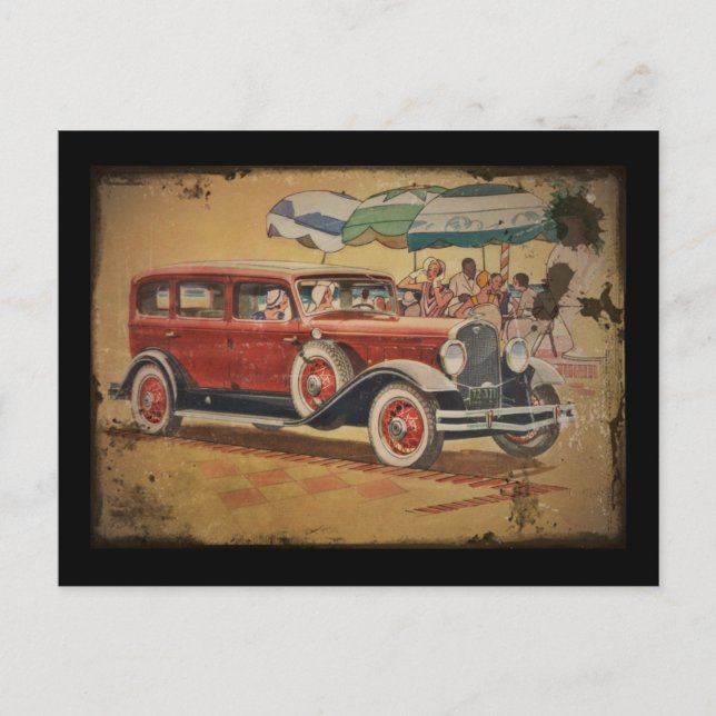 Klubb Sedan vid Beach Vykort (Framsida)