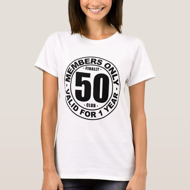 Klubb slutligen 50 t-shirt (Framsida)