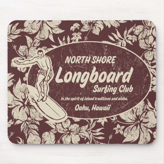 Klubb som surfar Mousepad Musmatta (Framsidan)