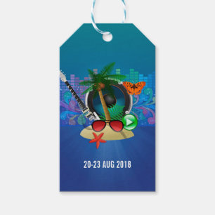 Klubb, sommarmusikfestival, lägg till logotyp presentetikett