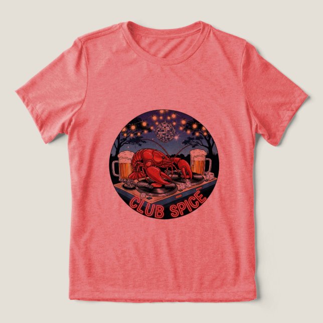 Klubb Spice Kräftor Party Tee! 🎶 🍻 T Shirt (Design Framsida)