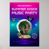 Klubb Summer Dance Music Party Advert