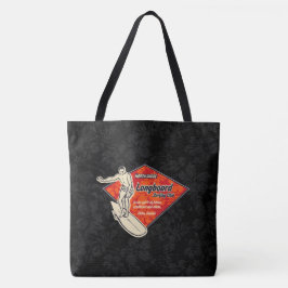 Klubb Surfing Diamond Hawaiian Hibiscus Beach Bag Tygkasse