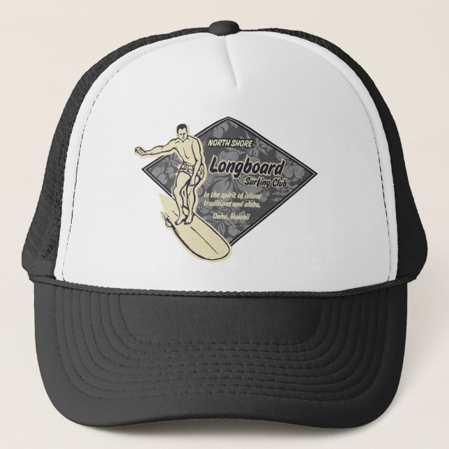 Klubb Surfing Diamond Logotyp Hat Truckerkeps (Framsida)