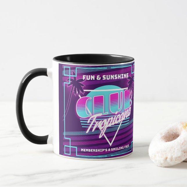 Klubb Tropicana Neon-tecken Mugg (Med munk)