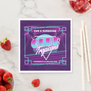 Klubb Tropicana Neon-tecken Pappersservett
