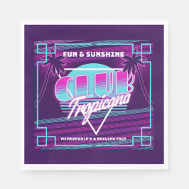 Klubb Tropicana Neon-tecken Pappersservett