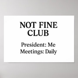 Klubb utan Bra - Utskrift av väggkonst