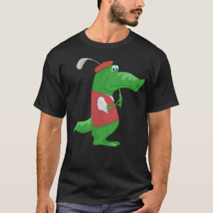 klubbar av krokodilgolfgolf t shirt