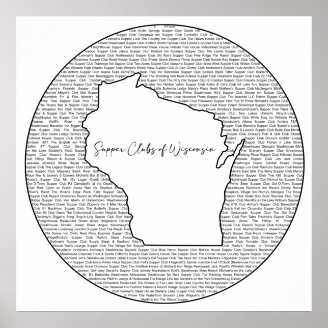 Klubbar för leverans av Wisconsin Poster (Framsidan)