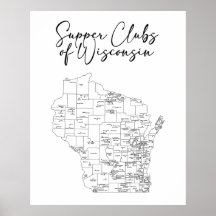 Klubbar för Wisconsin-Poster