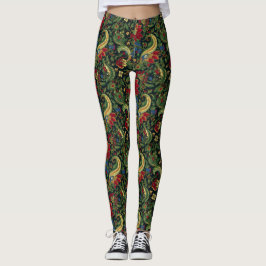 Klubbar från den asiatiska Garden Mörken Chinoiser Leggings