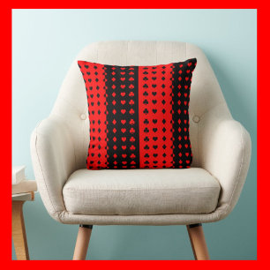 Klubbar, spader, hjärta, diamanter - coola kudde