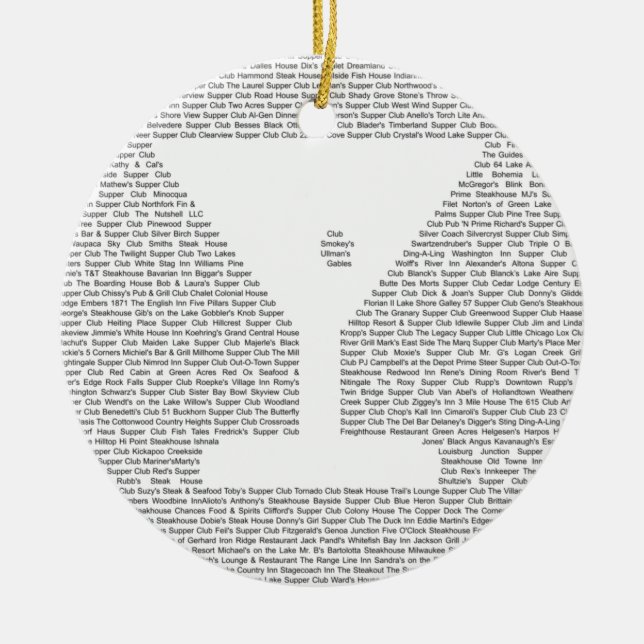 Klubbarna Wisconsin-Martini Julgransprydnad Keramik (Framsidan)