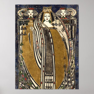 Klubbarnas drottning av Margaret Macdonald Mackint Poster