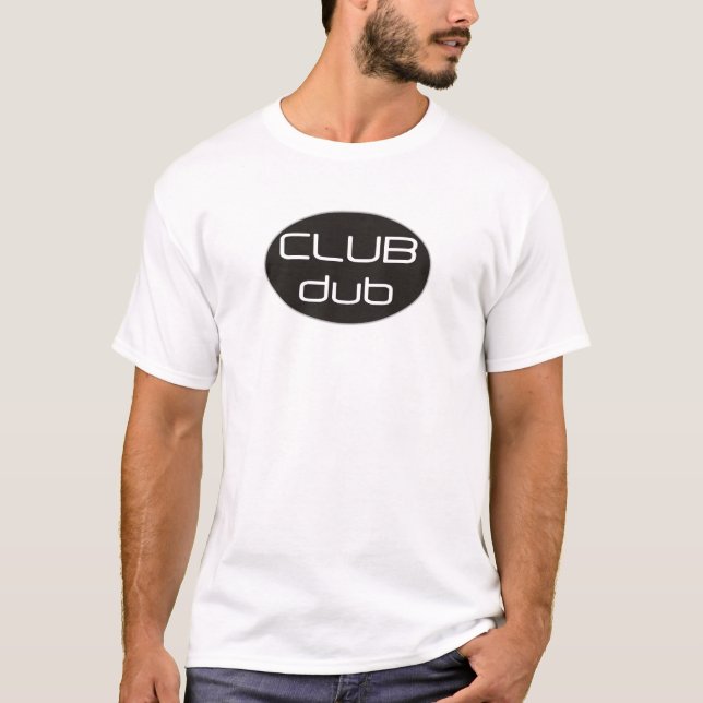 Klubbdub (den svart logotypen) t-shirt (Framsida)
