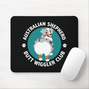 Klubben Australian shepherd Butt Wiggler (blå merl Musmatta