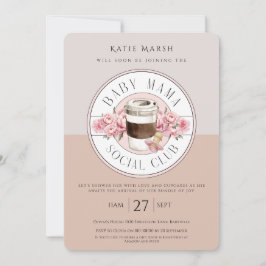 Klubben Baby Mamma Social - Babyskåda Inbjudningar
