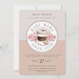 Klubben Baby Mamma Social - Babyskåda Inbjudningar